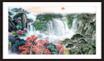 山水中堂画 