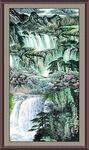 竖幅山水画
