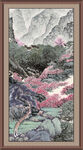 竖幅山水画