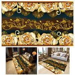 复古浪漫黄金花卉欧式地毯