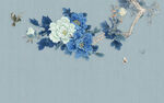 牡丹花鸟图