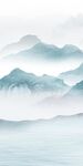 高端 轻奢简意山水 tif分层
