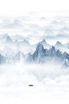 水墨山水画