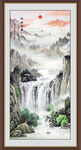 竖幅山水画