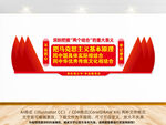 两个结合党建文化墙