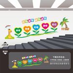 幼儿园楼梯文化墙