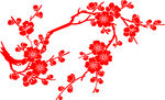 手绘梅花