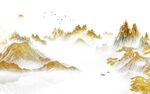 金色 山水新背景墙 TIf分层