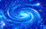 蓝色漩涡星空