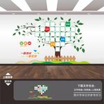 心形型爱心愿树照片墙风采墙