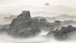 长城山水画