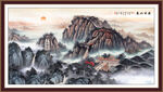国画泰山办公室装饰画