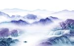 简约 现代中式山水 TIf分层