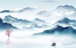 爆款 新传背景山水 tiF分层