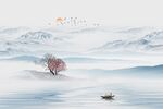 江山如画背景墙