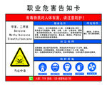 职业危害告知卡