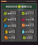 超市区域发光字