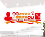 知识改变命运阅读室文化墙图片