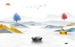 高清 简约意境山水 TIF分层