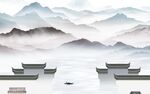 爆款 简约最新山水 tif分层