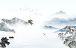人气 现代中式山水 TIF分层