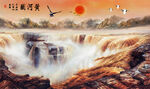 黄河油画