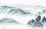 大气 现代中式山水 Tif分层