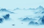 人气 中式客厅山水 TIf分层