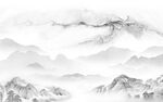 简约 中式背景山水 TIf分层