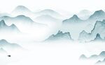 简约 客厅清晰山水 TIF分层