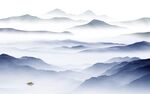 意境 新款中式山水 tif分层