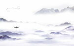 现代 新款中式山水 tif分层