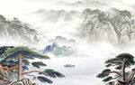 新传 高端背景山水 tif分层