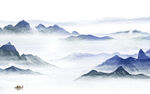 简约 高清现代山水 TIF分层