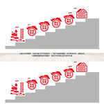 纪检监察机关楼梯文化墙