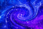 蓝紫星空