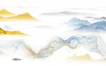 人气 中式山水背景 TIf分层