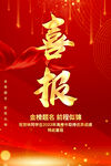 喜报海报