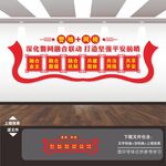 警格网格融合警网融合联动文化墙