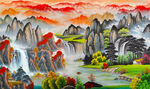 山水国画