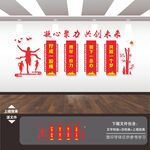 企业公司员工团队励志标语文化墙