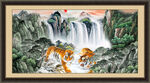 下山虎国画