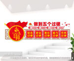 五个过硬文化墙