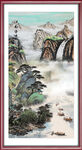 竖幅山水