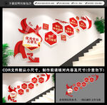 党建楼梯文化墙