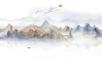 水墨山水图