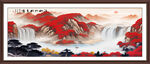 旭日东升国画