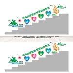 特殊教育楼梯文化墙