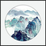 高山流水厅山水画
