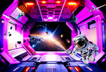 宇宙飞船内景
